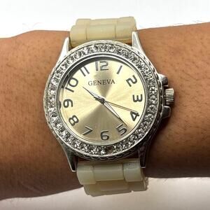Silver Geneva Men's Watch